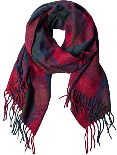 Chalier Fashion Winter Warm Scarf for Women UK Cashmere Tartan Scarves Blanket Pashmina Shawl Wraps Ladies Plaid Christmas Scarves Secret Ladies Gifts for Her Scarf Gifts for Women