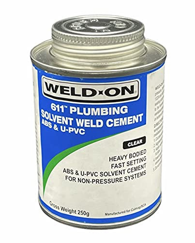 611 Plumbing Solvent Weld Cement ABS & U-PVC 250ML