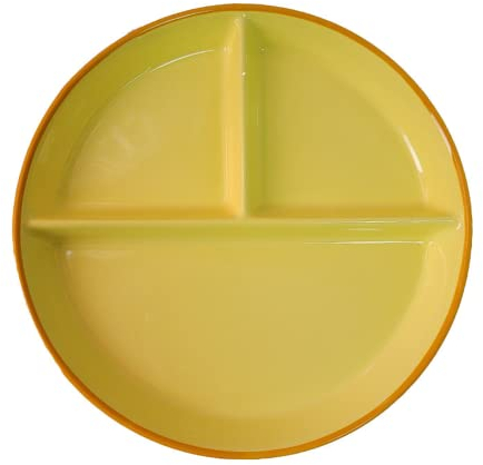 Fondue Plates 4 Piece Set Colorful Ceramics, Round 21.9cm/8.6inch
