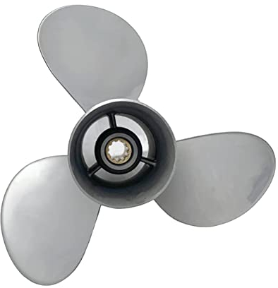 SLEIPNIR Propeller 9 7/8x10 1/2 für Yamaha Außenborder Schrauben 25-30 Pferdestärke Edelstahl 10 Zähne OEM NO:664-45945-00-EL 9.9x10.5