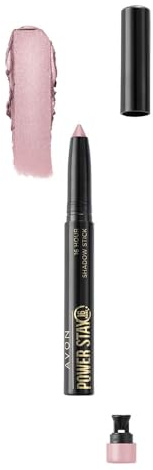 AVON Power Stay Lidschatten- und Eyeliner-Stift Lavender Glow | Wasserfester 2-in-1 Augenstift mit cremiger Textur, Spitzer und bis zu 16 Stunden Halt, lavendelfarbener Ton