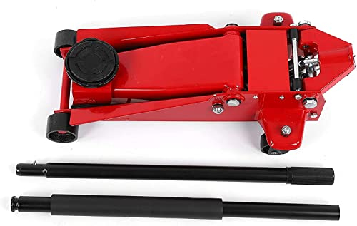 HACSYP wagenheber hydraulisch Hydraulischer Wagenheber, 3-Tonnen-Bodenheber, Autoreparaturwerkzeug, gesenkgeschmiedet for LKW, SUVs, Autozubehör, Fahrzeugwartungswerkzeug