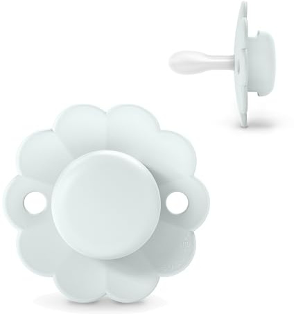 Suavinex, Ciuccio Bimbi 0/6 Mesi, Ciuccio Rotondo con Tettarella in Silicone SX Pro, tettarella Simmetrica, Piatta e Flessibile, Rispetta lo Sviluppo del palato, Adatto ai Neonati, Wonder, Azzurro