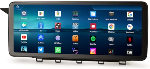 Android 16 Qualcomm 8 núcleos 8+128GB Radio de Coche Bluetooth 5.1 GPS Navegador para Mercedes-Benz GLK-Class X204 NTG 4.0 Carplay DSP Bluetooth 5.1 A2DP WiFi Dab+ Canbus Pantalla táctil