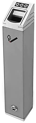 generic Hochwertiger Aschenbecher Im Freien, Edelstahl-Wandaschenbecher Im Freien Rauchsäule Rauchen Fass Ette Butt Collector Für Hotel-Öffentliche Plätze/Farbe 2Color/353 * 330 * 1310Mm