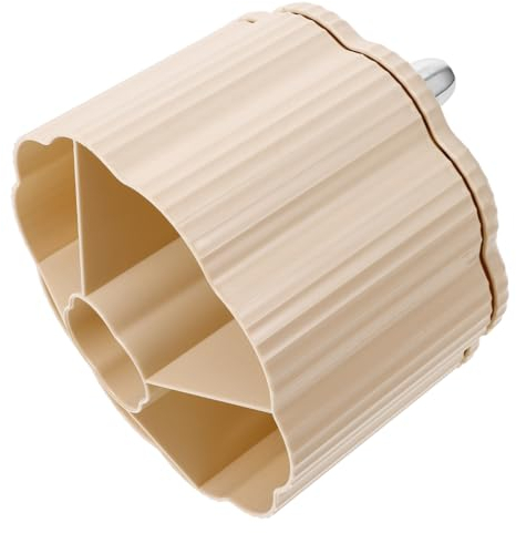 HOODANCOS Rotierender Kosmetikpinselhalter Kleiner Make-up Organizer Cremeweiß Für Schminktisch Vielseitige Aufbewahrung Für Pinsel Stifte Und Kosmetikprodukte Drehbar Für Zuhause Und