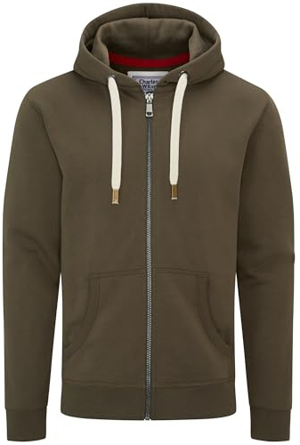 Charles Wilson Original-Kapuzenpullover mit Reißverschluss (XXL, Major Brown (1124))