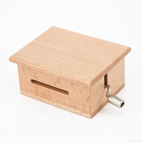 Yuanpgky Carillon a manovella fai da te, kit per creare melodie in legno, con perforatore e nastri di carta regalo musicale personalizzabile, per gli amanti della musica