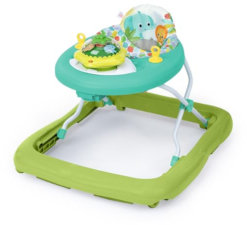 Bright Starts, Girello Wanderlights con 2 Modalità di Gioco, Giocattolo Rotante Luminoso, 10+ Melodie e Suoni, 6+ Mesi, Unisex