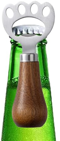 Abrebotellas De Cerveza Abrelatas y Destapador de Madera para Cocina