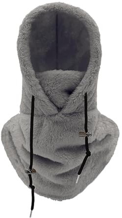 Warme Plüsch-Fahrradhaube Fleece Winddichte Skimaske Zum Radfahren Motorradmaske Kapuzenschal Damen Skimaske Damen Schal Damen Winter Kuschelig