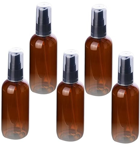 Gatuida 5pcs Small Plastic Spray Bottles for Cosmetic Use Lightweight and Portable for Makeup Refills and Travel