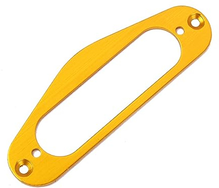 Tonabnehmer Montagering Gb408a aus Metall für Single Coil Tl Stil | Schrauben, Goldfarben, Feine Verarbeitung, für E Gitarren, Selbstgemacht Ersatzteil, für Gitarristen und Luthiers