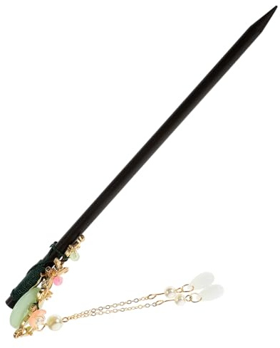 WOFASHPURET Chinesischer Haarstab und Jade Retro Haarstäbchen zum Halten und Dekorieren von Haarknoten Geeignet für Partys und Cosplay Einzigartiges Haarzubehör