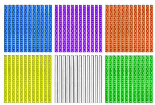 GQunit Set di riflettori per raggi per bicicletta, 72 pezzi, 75 mm, 6 colori, visibilità a 360°, impermeabile