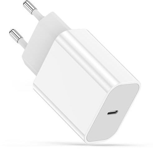 30W USB C Chargeur Rapide Phone, Certifié MFi Type Adaptateur Secteur Bloc | Chargeur Prise Compatible avec iPhone 17/16 Plus/16 Pro/16 Pro Max/15/14/13/12/11/SE/XS/XR/8/7/iPad Air/Mini, Power Adapter
