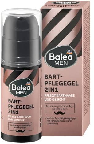 Cura della barba per uomini – Schiuma di lavaggio, gel nutriente, olio per barba o pomata per styling – pulizia, idratazione e styling per ogni tipo di barba (gel 2 in 1, 50 ml)