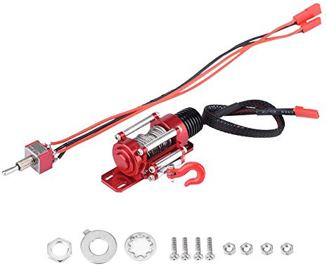 RC Winch, 1:10 RC Crawler Climbing Cars Electric Metal Winch Compatible with SCX10 D90 D110 TF2 TRX4 KM2
