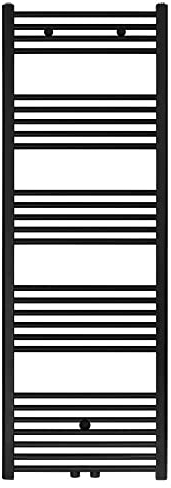 Radiatore da bagno – attacco centrale nero opaco spazzolato – 1600 x 600 (altezza x larghezza) – 828 W