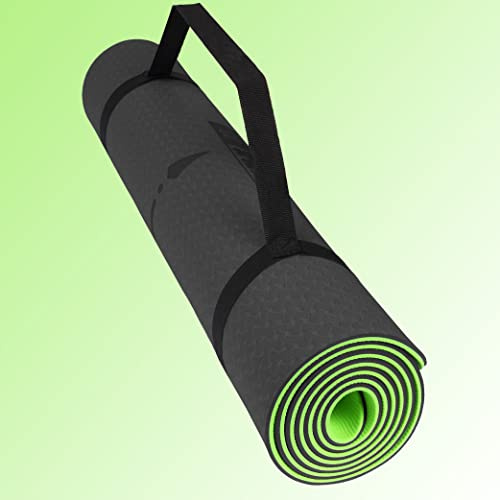 Calma Dragon Yogamatte - Rutschfeste Sportmatte mit Trageriemen, Beste Fitnessmatte für alle Arten von Yoga, Pilates & Bodentraining (5mm dick 183 x 68 cm)