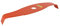 GREENSTAR - Lame 2 Dents Pour Débroussailleuse - Spéciale Ronces - Profil Courbe Réduisant le Bruit - Lame Orange Haute Visibilité - Largeur de Coupe : 315 mm - Epaisseur 3 mm - Alésage : 25,4 mm