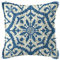 WYOUTDOOR Latch Hook Kit Pillow for Adults And Beginners Cushion Cover Pillowcase Embroidery Kit Embroidery with Blue And White Printed Canvas,43×43Cm