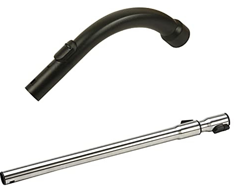 Teleskoprohr & Handgriff für Miele S8 S8340 S 8340 S251i S2511 S4261i | S4210 S5520 S5310 S5781 S5 Ecoline Classic C1 Compact C1 C2 Complete C1 C2 C3 Staubsauger mit Einrastunfktion