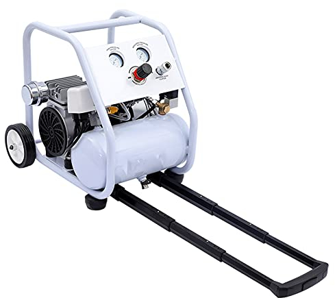 WUK Compresseur d'air sans Huile Pompe à air silencieuse Portable 5L Type de tirant Type de Cadre Compresseur d'air 550/750/1000 W Rénovation de la Maison Peinture en aérosol Gonflage des pneus