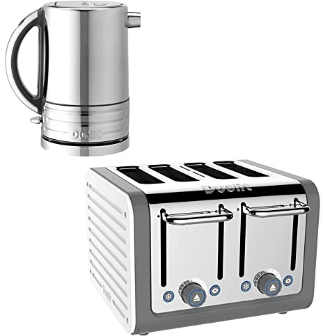 Dualit Bouilloire Lite 1L et grille-pain 2 tranches Fonction de décongélation 2 kW