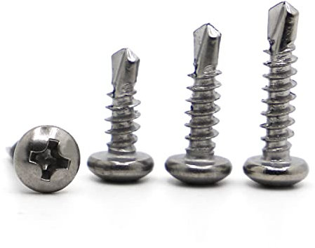 Cfty Viti M4.2 M4.8 13-70mm 410 Acciaio Inossidabile Phillips Viti di Perforazione della Testa della Testa della Testa della Testa della Testa (20pcs) (Length : 32mm, Dimensione : M4.8 20pcs)