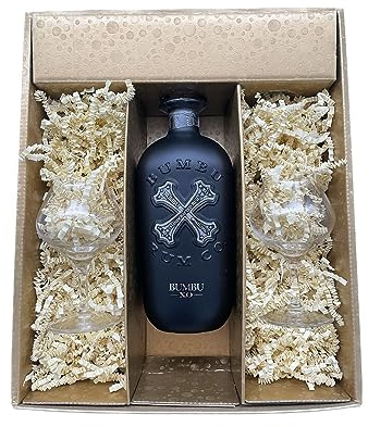 Coffret cadeau - Rhum - Or - BUMBU XO - 2 Verres à Rhums CHEF & SOMMELIER