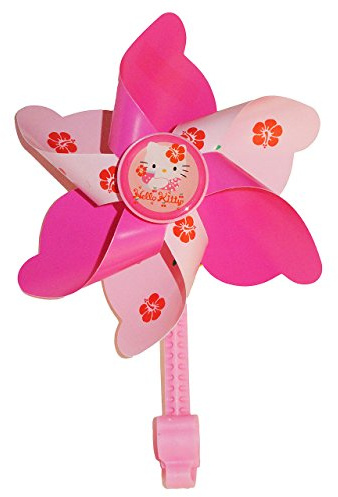 alles-meine.de GmbH Fahrradwindmühle Helllo Kitty Fahrrad Windrad rosa pink Katze Zubehör Kinder
