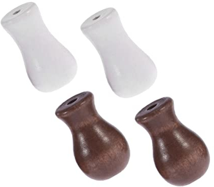 Yardwe 4 Piezas Borlas De Madera para Cuerdas De Persianas Enrollables Tiradores De Cuerda para Ventanas Accesorios De Decoración para Cortinas