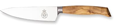 WEITZ Kochmesser 16cm, Chefmesser aus Edelstahl mit Olivenholzgriff | Rostfreier Edelstahl, Solingen, Made in Germany, Ergo-Line