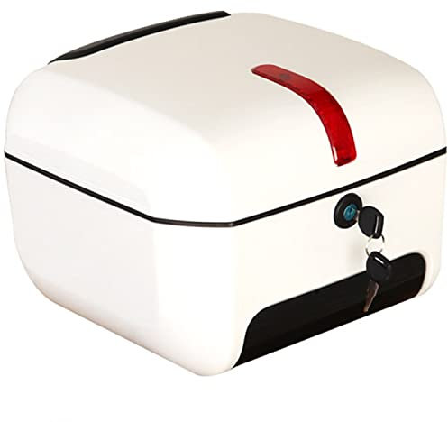 Caja superior trasera de la motocicleta Rectángulo Cola Maletero Equipaje Cerradura superior Caja de transporte Caja superior del casco Almacenamiento de equipaje con hardware de montaje / Verde / 35