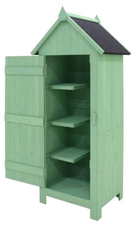 HTI living Geräteschrank Wilbur Grün Bitumendach Outdoor