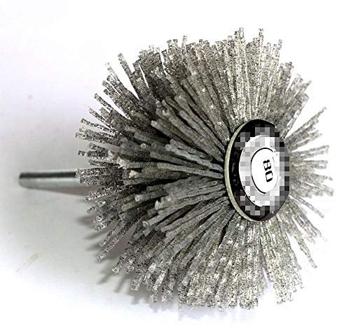 BomDog Roue de Polissage, Brosse Métallique Pour Perceuse, Brosse Métallique de Forage, Perceuse de 80 Mm, Meule En Fil de Nylon Abrasif, Brosse de Polissage À Poils Radiaux/A/80 2Pcs