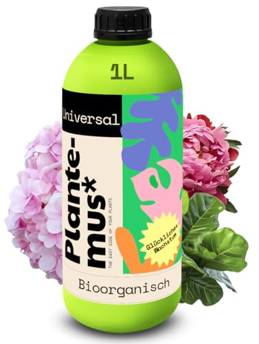 PLANTEMUS Concime Universale Liquido BIOrganic Piante d'Interno e d'Esterno, Fiori, Alberi, Arbusti, Concime Nutrizionale Qualità Professionale, 1 L