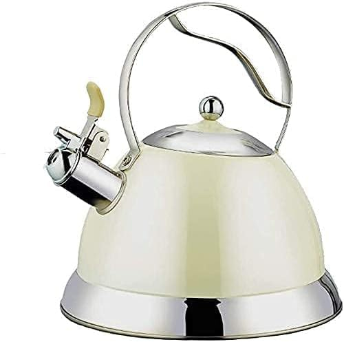 Bollitore per fornelli Teiere per fornelli Bollitore da campeggio Creatività Teiera con fischio Fornello elettrico a gas in acciaio inossidabile Bollitore per acqua Teiera da campeggio Riscaldamento