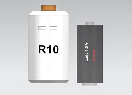 R10 1,5 Volt Batterie Ersatz kompatibel für Unigor Metrawatt Multimeter (Exklusive Lady Batterie)