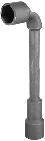 sourcing map L-förmiger, abgewinkelter Steckschlüssel, 36 mm, CR-V, doppelseitig, metrisch, Sechskant, 6-Punkt-Rohrsteckschlüssel für allgemeine Reparaturen, Rohrleitungen, Fahrrad-Autowartung