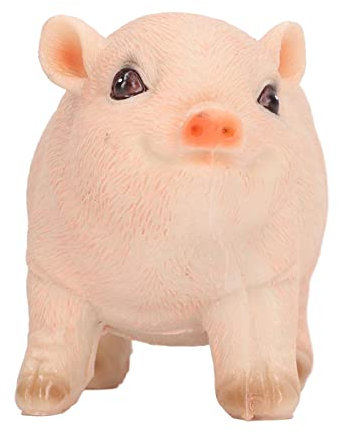 Outdoor-Harz-Schwein-Statue, Niedliche Tierfigur, kein Verblassen, Gartendekoration für Rasen, Hof, Kunstharz-Skulptur, für Verwandte (Mini-Rosa)