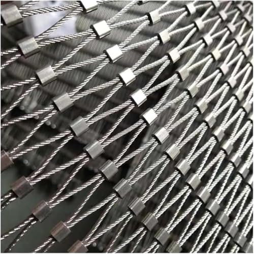 SSDDLZEQ 304 Edelstahldrahtgeflecht, Flexibles Kabel, X-Mesh for Garten-Fallschutzzaun (Größe: L0,7 x B6 m/)