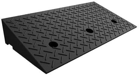Gummi-Rampe, tragbar, robust, für Gehweg, Rasenmäher, Autos, Rollstühle, Haustiermobilität, 10 cm, rutschfeste Oberfläche und wetterfestes Design