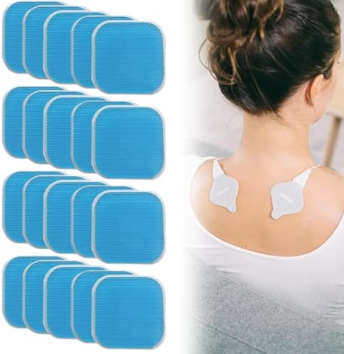 XURJUMI 20 Stück Ersatzsets Gel Pads,Gels Pad Für Ems,Ersatz Gel Pad Kompatibel Mit Em 59, Ems Gel Pad,Abs Trainer Ersatz Gel Blatt Ersatz Pad, Ems Gel Pad Abs Trainer Ersatz Gel
