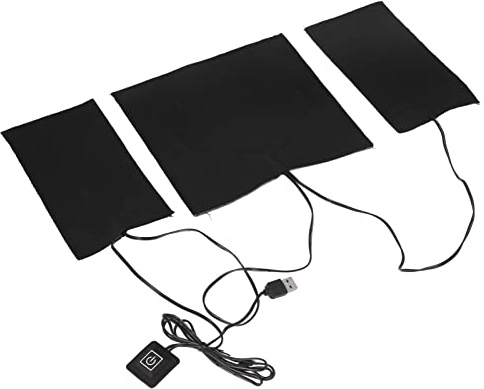 Feuille chauffante électrique USB, coussin chauffant en Fiber de carbone lavable à température réglable 5V