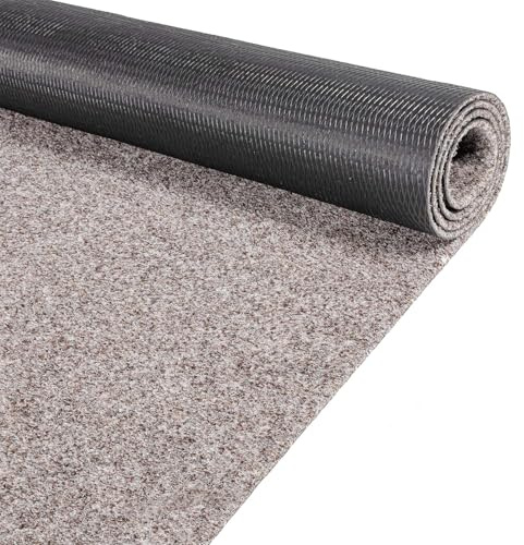 ANRO Alfombra de pasillo para interior y exterior, entrada Oskar, 180 x 80 cm, color beige