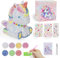 Joellfuner Unicornio Luz Nocturna Infantil, Lámpara de Cabecera para Decoración de Habitaciones Infantiles, Kit de Bricolaje Diamond Manualidades para Niños, Juguetes Niña 3 Años Lampara Personalizada