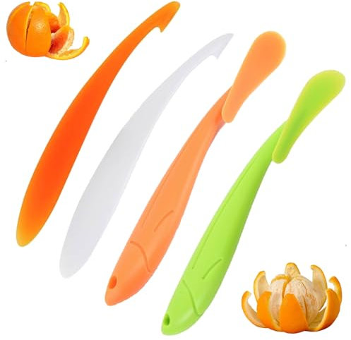 4Pcs Orange Peeler, Orange Peeler Tool, Easy Peelers, Peeler for Lemon, Orange, Mango