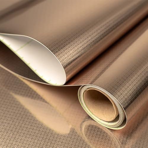 Team Value Peel and Stick Wallpaper – 23.6 x 118 Waterproof, Fireproof, Thickened Metal Foil Modern Self-Adhesive Wall Paper for Bathroom, Kitchen, Countertops, Elevator Halls, Game Rooms, and Bars